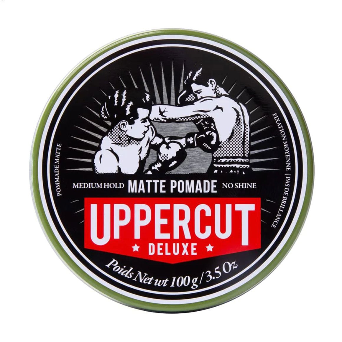 Чоловіча матова помада для укладання волосся Uppercut Deluxe Matt Pomade середньої фіксації, 100 г